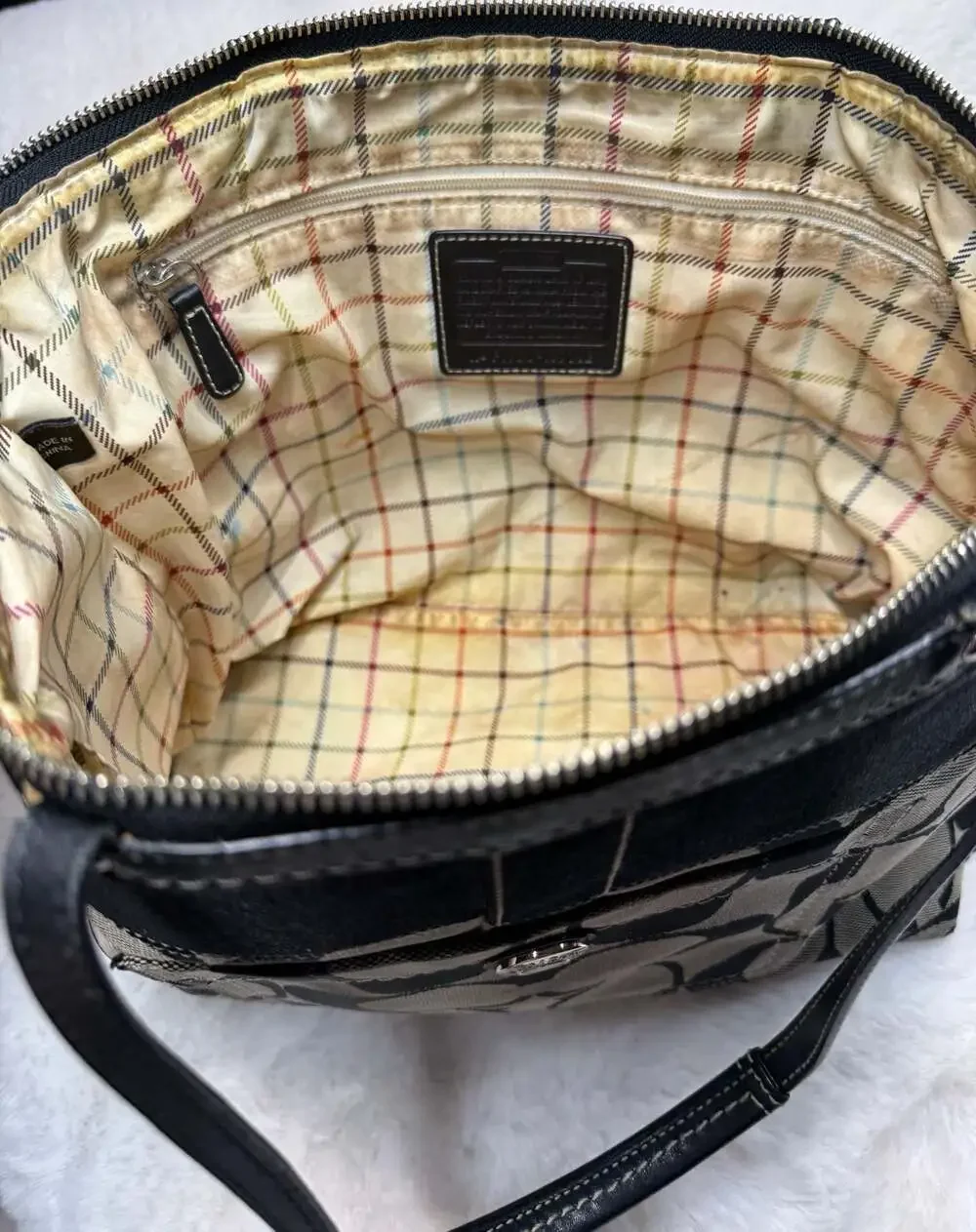 Coach Signature Canvas and Leather Tote Bag